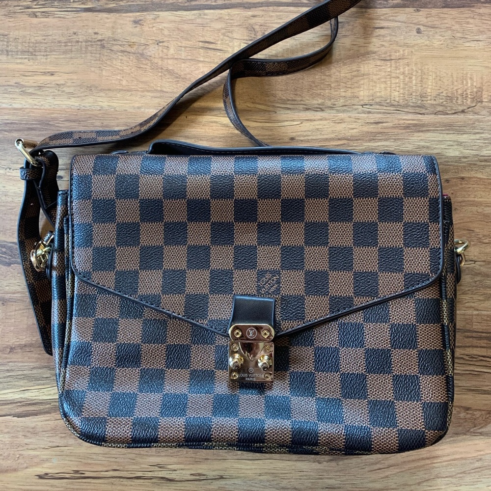 Crossbody Purse with Louis Vuitton like print